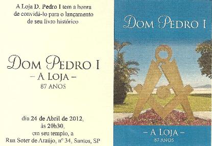 Loja Dom Pedro I lança livro histórico